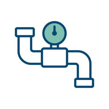 Boru tesisatı ikon vektör tasarım şablonu beyaz arkaplan