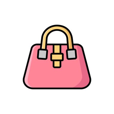 çanta simgesi vektör tasarım şablonu beyaz arkaplan