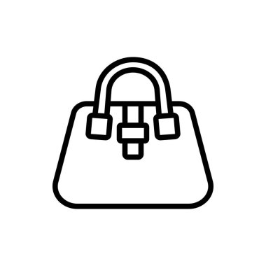 çanta simgesi vektör tasarım şablonu beyaz arkaplan