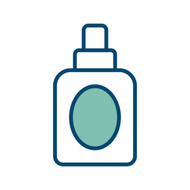 Beyaz arkaplanda sprey ikon vektör tasarım şablonu