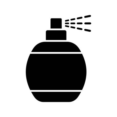 Beyaz arkaplanda sprey ikon vektör tasarım şablonu