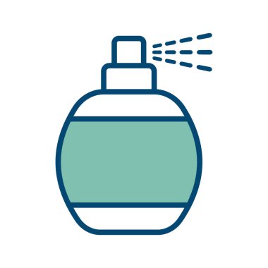 Beyaz arkaplanda sprey ikon vektör tasarım şablonu