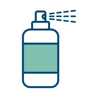 Beyaz arkaplanda sprey ikon vektör tasarım şablonu