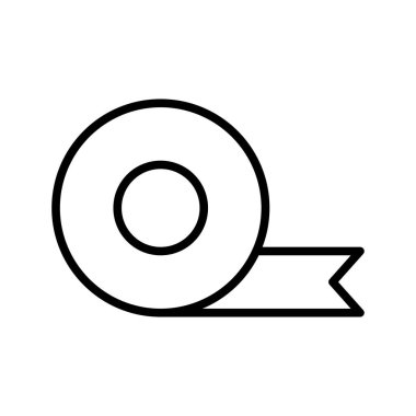 beyaz arkaplanda bant simgesi tasarım şablonu