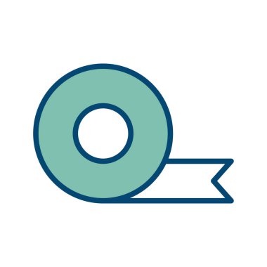 beyaz arkaplanda bant simgesi tasarım şablonu