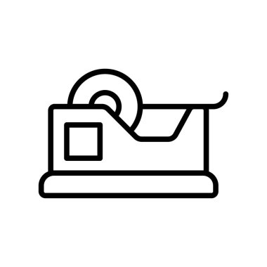 beyaz arkaplanda bant dağıtıcı simge vektör tasarım şablonu