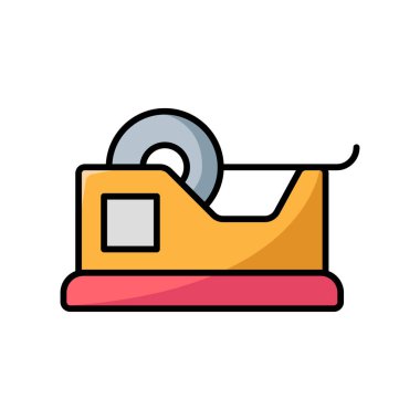 beyaz arkaplanda bant dağıtıcı simge vektör tasarım şablonu