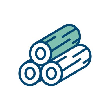 Ahşap günlük simgesi vektör tasarım şablonu beyaz arkaplan