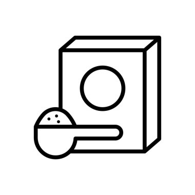 Deterjan simgesi vektör tasarım şablonu beyaz arkaplan