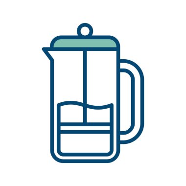 Beyaz arkaplanda Fransızca simge tasarım şablonu