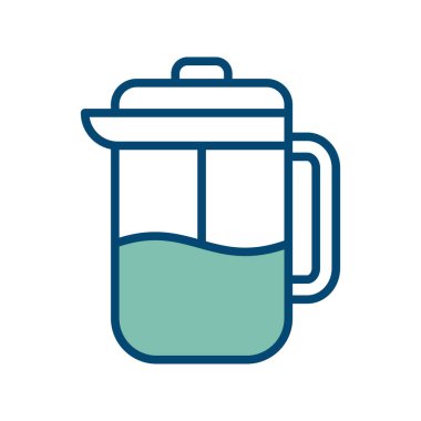 Beyaz arkaplanda Fransızca simge tasarım şablonu