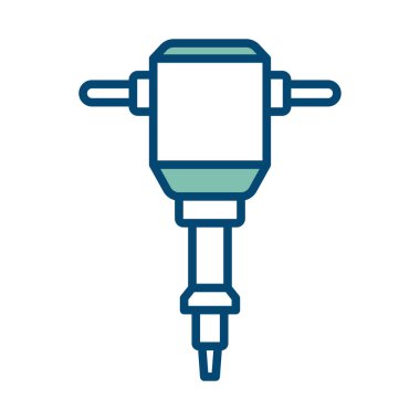 çekiç simgesi tasarım şablonu beyaz arkaplanda