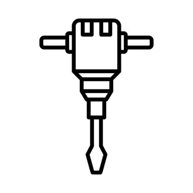 çekiç simgesi tasarım şablonu beyaz arkaplanda
