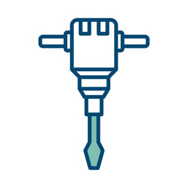 çekiç simgesi tasarım şablonu beyaz arkaplanda