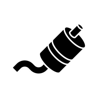 Egzoz simgesi vektör tasarım şablonu beyaz arkaplan