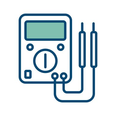 Beyaz arkaplanda çoklu metre ikon vektör tasarım şablonu