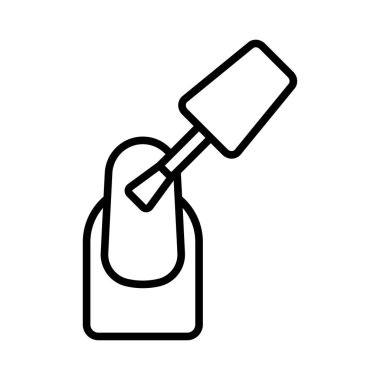 çivi simgesi tasarım şablonu beyaz arkaplan