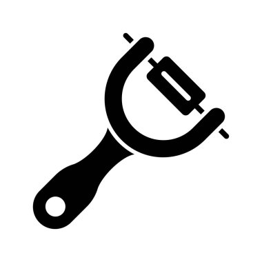 Ayırıcı simgesi vektör tasarım şablonu beyaz arkaplan