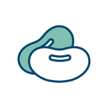 soya fasulyesi ikonu vektör tasarım şablonu beyaz arkaplan