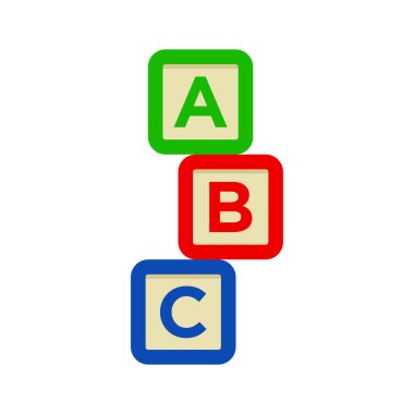 abc küp simge vektör tasarım şablonu beyaz arkaplanda