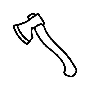 Beyaz arkaplanda balta simgesi tasarım şablonu