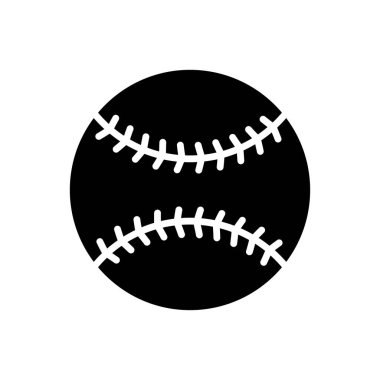 Beyzbol simgesi vektör tasarım şablonu beyaz arkaplan