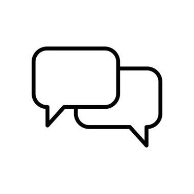 kabarcık konuşma simgesi vektör tasarım şablonu beyaz arkaplan