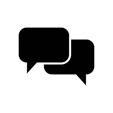 kabarcık konuşma simgesi vektör tasarım şablonu beyaz arkaplan