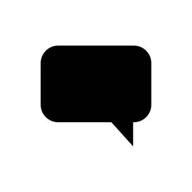 kabarcık konuşma simgesi vektör tasarım şablonu beyaz arkaplan