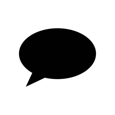 kabarcık konuşma simgesi vektör tasarım şablonu beyaz arkaplan