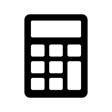 hesaplayıcı simgesi vektör tasarım şablonu beyaz arkaplan