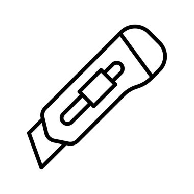 Kesici bıçak ikon vektör tasarım şablonu beyaz arkaplan