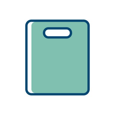 Beyaz arkaplanda tahta simgesi tasarım şablonu kes