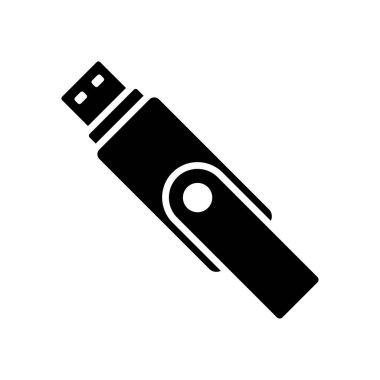 flaş disk simge vektör tasarım şablonu beyaz arkaplan