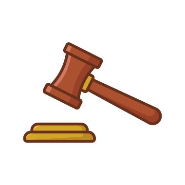 Beyaz arkaplanda adalet simgesi tasarım şablonu