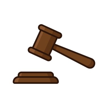 Beyaz arkaplanda adalet simgesi tasarım şablonu