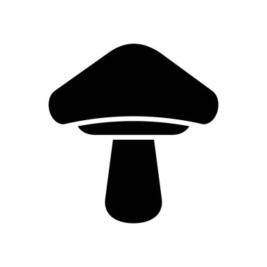 mantar simgesi vektör tasarım şablonu beyaz arkaplanda