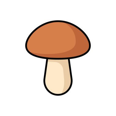 mantar simgesi vektör tasarım şablonu beyaz arkaplanda