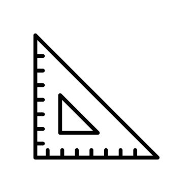 cetvel simge vektör tasarım şablonu beyaz arkaplan