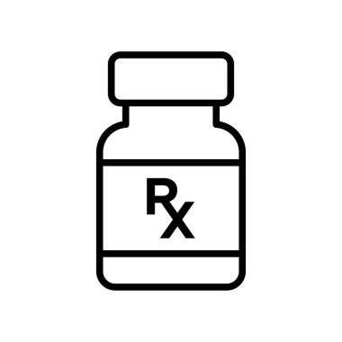 rx simge vektör tasarım şablonu beyaz arkaplan