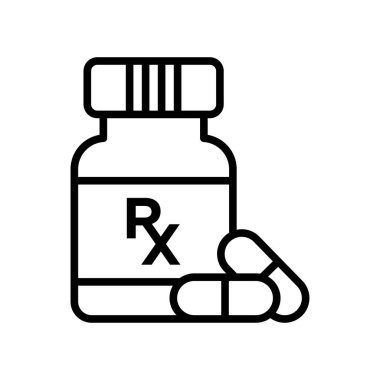 rx simge vektör tasarım şablonu beyaz arkaplan
