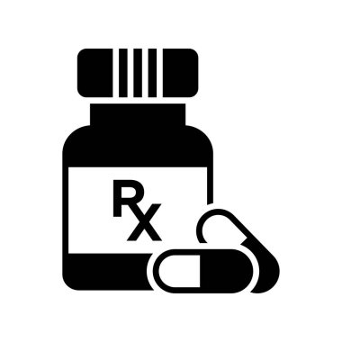 rx simge vektör tasarım şablonu beyaz arkaplan