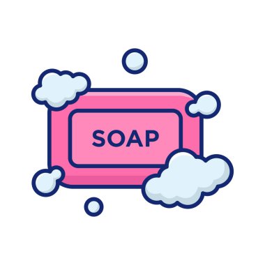 sabun simgesi vektör tasarım şablonu beyaz arkaplan