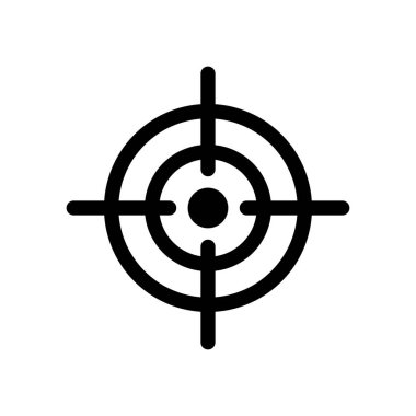 hedef simge vektör tasarım şablonu beyaz arkaplan