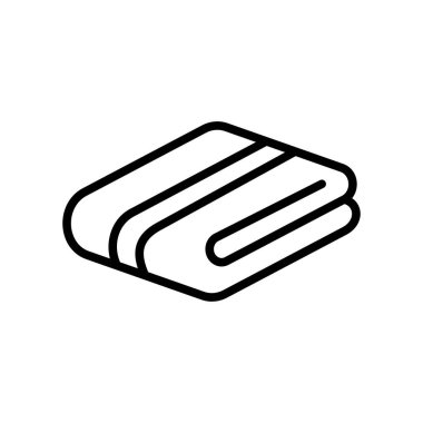 Beyaz arkaplanda havlu simgesi tasarım şablonu