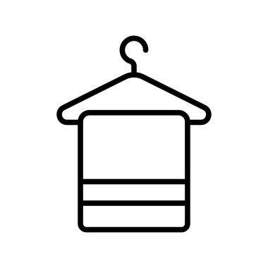 Beyaz arkaplanda havlu simgesi tasarım şablonu