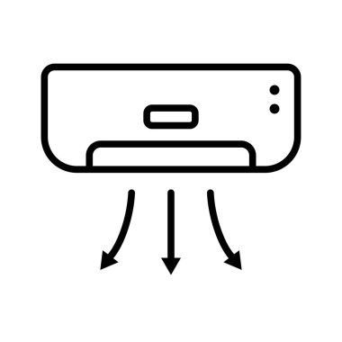 Klima simgesi vektör tasarım şablonu beyaz arkaplanda