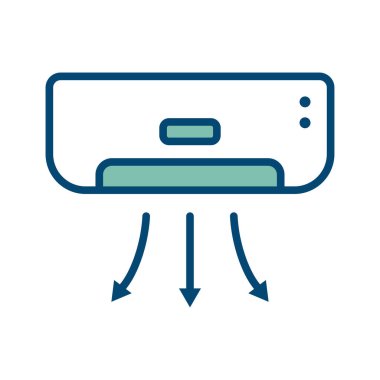 Klima simgesi vektör tasarım şablonu beyaz arkaplanda