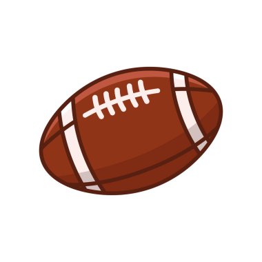 Amerikan futbol ikonu vektör tasarım şablonu beyaz arkaplan