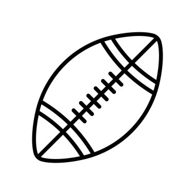 Amerikan futbol ikonu vektör tasarım şablonu beyaz arkaplan